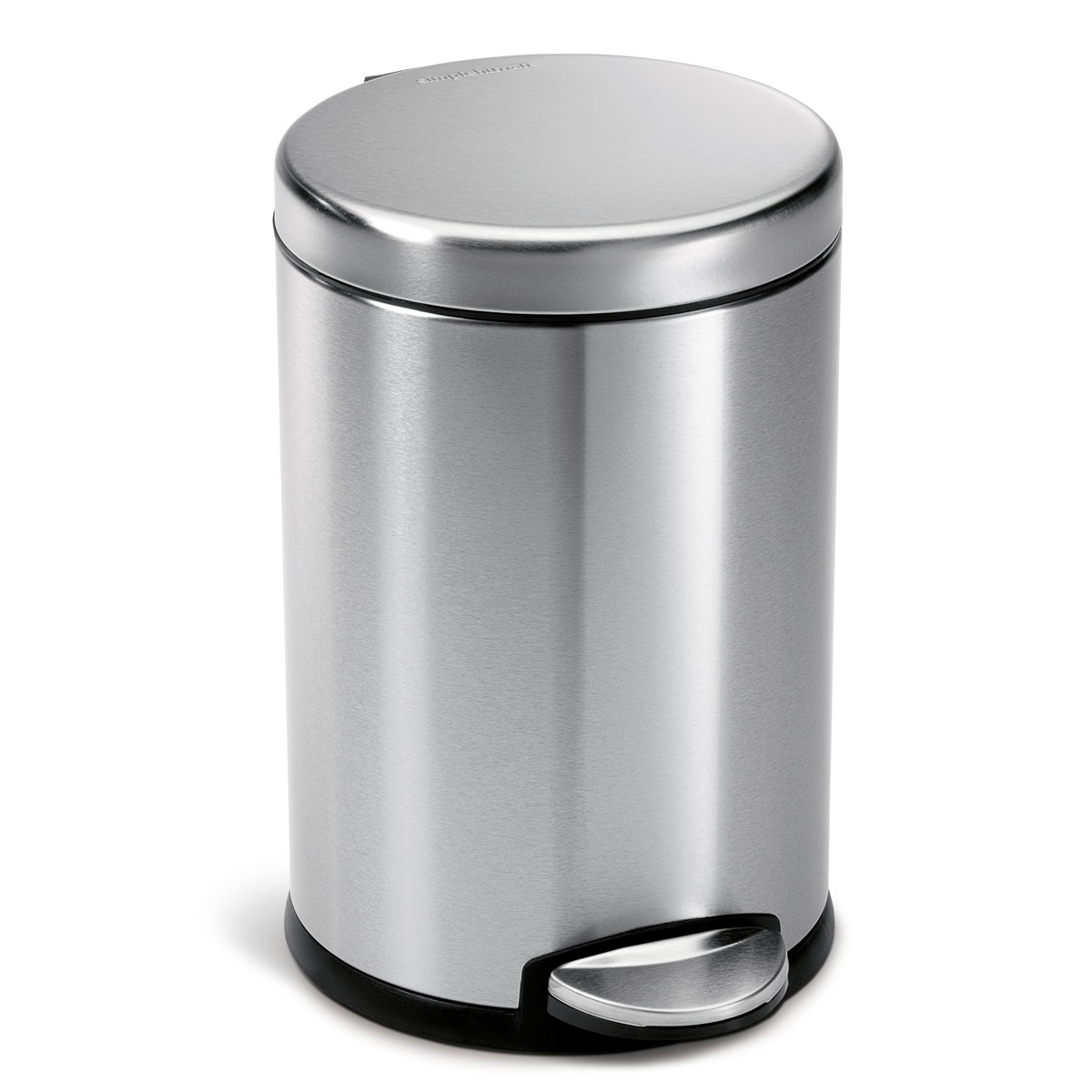 simplehuman 4.5 Liter / 1.2 Gallon Round Bathroom Step Trash Can